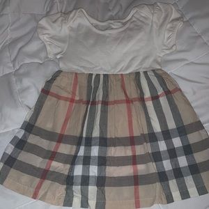 Girls Burberry cotton dress